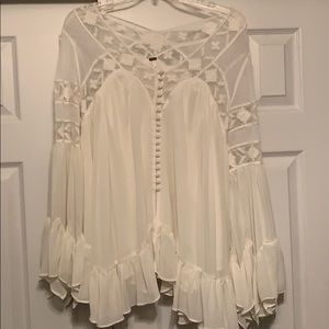 Free People White Blouse